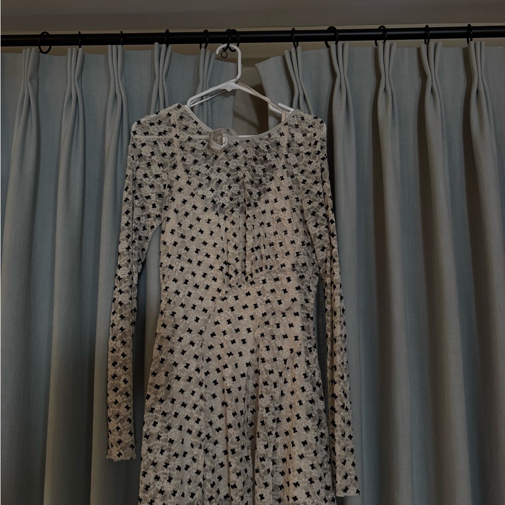 Free People Sheet Delight Long Sleeve Dress